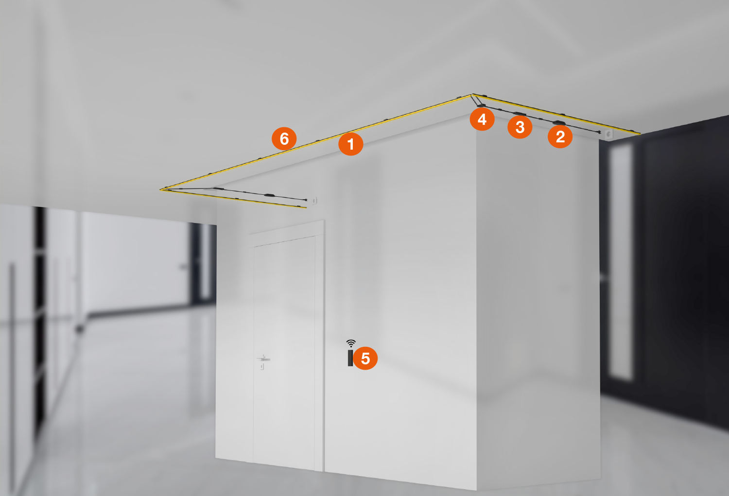 Aufbau von die Allgemeinbeleuchtung für eine Decke