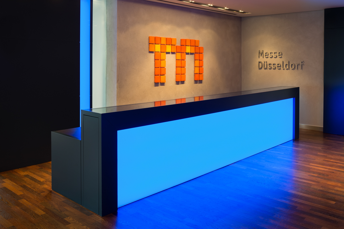 Projekt Messe Düsseldorf blau