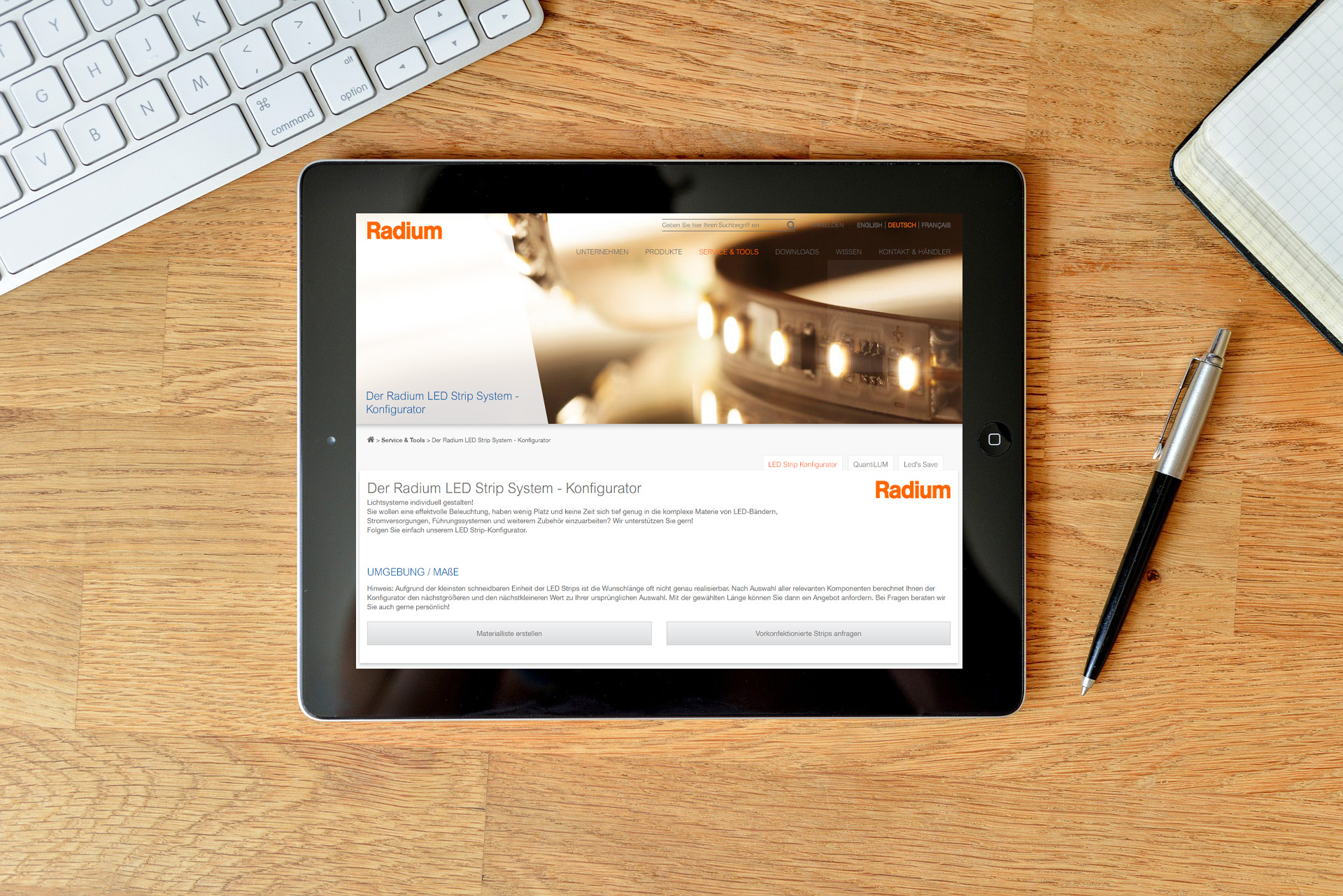 LED Strip Konfigurator