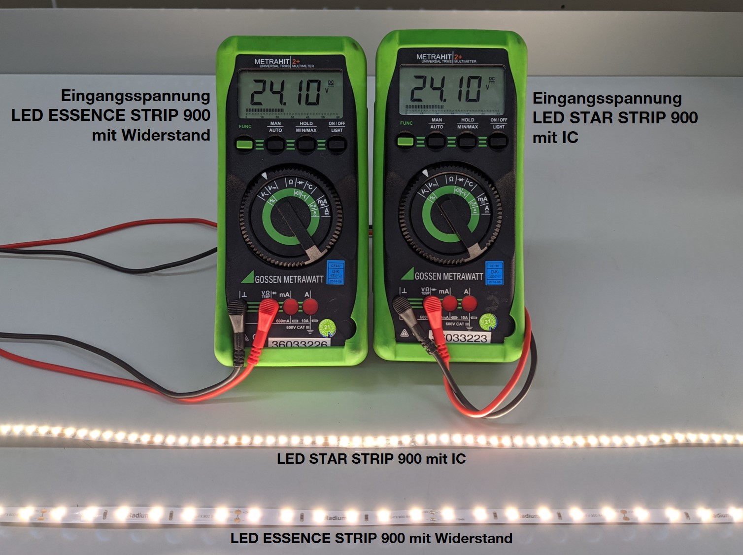 Messung Eingangsspannung LED Strips