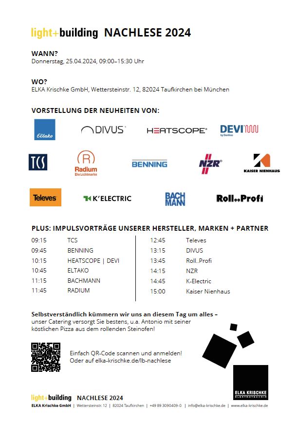 Einladung Nachlese L+B ELKA Krischke