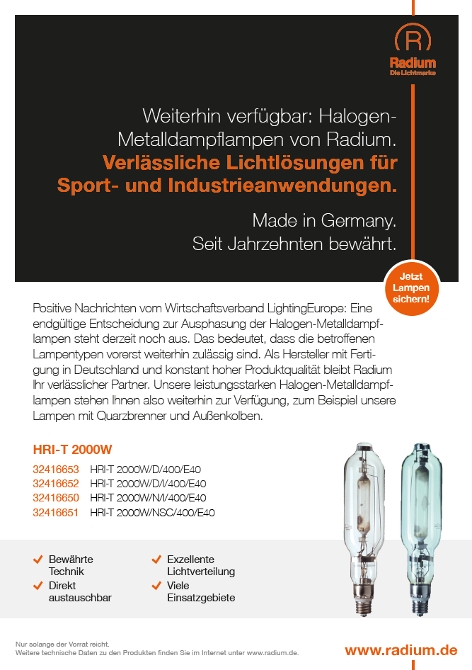Radium Flyer HID Lampen