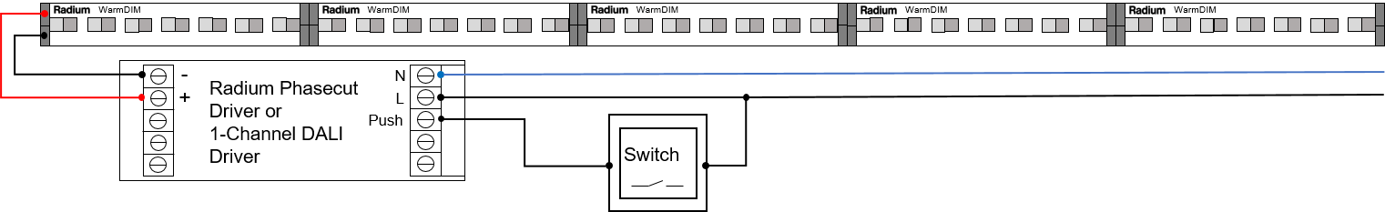 Verdrahtungsplan LED Star Strip WarmDIM