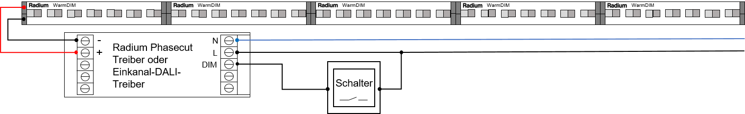 Verdrahtungsplan LED Strip WarmDIM
