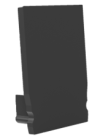 Embout pour profil + couvercle S, Endcap SMALL profil en U 17.3/24,7 noir
