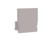 Embout pour profil + couvercle S, Endcap SMALL Profil en U 17.3/16