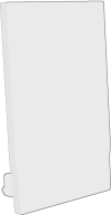 Embout pour profil + couvercle M, Endcap MEDIUM U-Profil 27/39 blanc