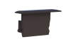 Embout pour profil + couvercle S, Endcap SMALL Profil d'aile 24.9/13 noir