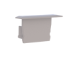 Embout pour profil + couvercle S, Endcap SMALL profil aile 24.9/13