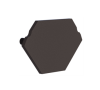 End cap for profile + cover S, Endcap SMALL corner profile 20.9/20.9 black