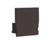 Embout pour profil + couvercle S, Endcap SMALL Profil en U 17.3/16 noir