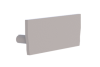 Embout pour profil + couvercle M, Endcap MEDIUM Profil en U plat 27/10.5