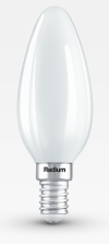 Flamme LED Star, dépolie, RL-C60 DIM 927/F/E14