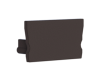 Embout pour profil + couvercle S, Endcap SMALL Profil en U plat 17.3/9.6 noir