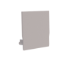 Embout pour profil + couvercle M, Endcap MEDIUM Profil en U 27/26.2