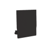 Embout pour profil + couvercle M, Endcap MEDIUM Profil en U noir