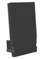 Embout pour profil + couvercle S, Endcap SMALL profil en U 17.3/24,7 noir