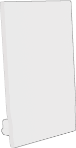 End cap for profile + cover M, ENDCAP SQUARE PROFILE M U WHITE