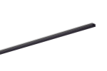 Aluminiumprofile black and Cover dark, SET SMALL U FLAT BLACK 17/10 BLACK 1M