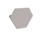 Embout pour profil + couvercle S, Endcap SMALL Profil d'angle 20.9/20.9