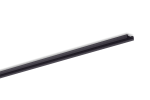 Profil en aluminium pour 2 bandes LED, U-Profil plat MEDIUM, noir, longueur 2m