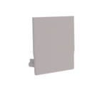 End cap for profile + cover M, Endcap MEDIUM U-profile 27/26.2