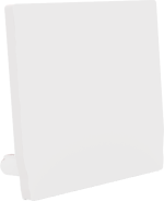 End cap for profile + cover M, ENDCAP SQUARE PROFILE M U FLAT WHITE