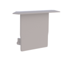 Endkappe für Profil + Cover M, Endcap MEDIUM Flügelprofil 40/26.2