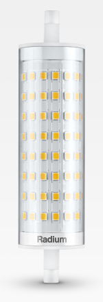 LED Star forme tubulaire, R7s, RL-TS125 DIM 827/R7S