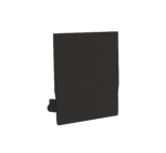 End cap for profile + cover M, Endcap MEDIUM U-profile black