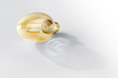 Produktbild - LED Ambiente LUX Flamme, RL-C22 824/C/E14 FIL Gold