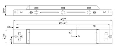 Zeichnung - Treiber für DC-LED-Lampen und -Module, DRIVER 80W/200-350mA IP20