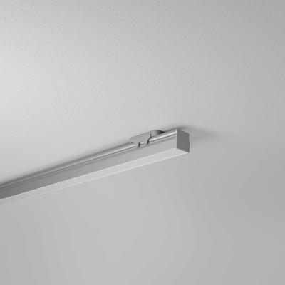 Produktbild - Profilé en aluminium noir et couvercle mat, SET SMALL U F 17/16 BLACK 1M