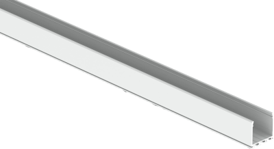 Produktbild - Aluminium U-profile for 2 LED stripes, Track PRO-U 26,5/25/T22I
