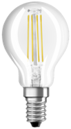 Produktbild - LED Mini-Ball, Filament, RL-D40 4W/230/C/827/E14 AL