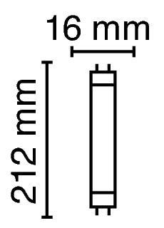 Zeichnung - Leuchtstofflampe Standard , NL-T5 6W/640/G5