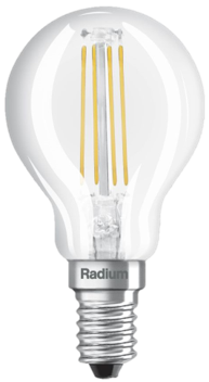 Produktbild - Lampe sphérique LED Star, Filament, RL-D40 DIM 927/C/E14 FIL
