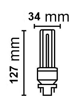 Zeichnung - LED EssenceDuo - Retrofit pour Ralux Duo, RL-DUO13 830/G24D/G24Q-1