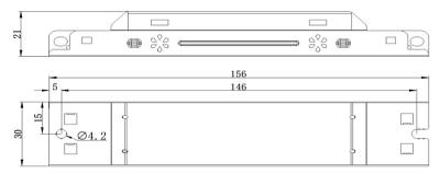 Zeichnung - Driver for DC-LED lamps and modules, DRIVER 20W/200-350mA IP20