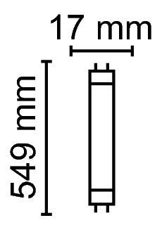 Zeichnung - LED Star T5-RetroFit universal, RL-T5 14 HE 7W/840/G5 UN