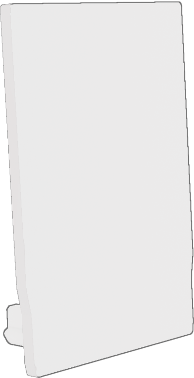 End cap for profile + cover M, ENDCAP SQUARE PROFILE M U WHITE