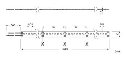 Zeichnung - LED Star Strip 3000, LED STRIP 3000 S 930/24V 5M