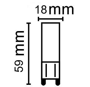 Zeichnung - LED Essence Pin, RL-PIN30 DIM 827/C/G9