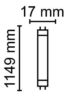 Zeichnung - LED Star T5-RetroFit HF, RL-T5 28 HE 865/G5 HF