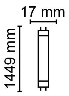 Zeichnung - LED Star T5-RetroFit universal, RL-T5 49 HO 26W/840/G5 UN
