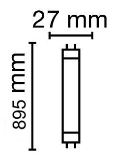 Zeichnung - LED Star T8-RetroFit, RL-T8 30 S 11,3W/840/G13 EM