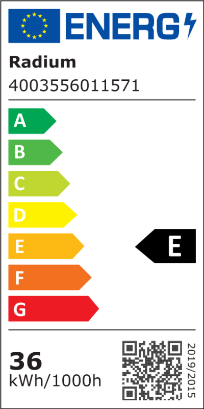 Energielabel - LED Strip with plug connector, LED STRIP 1500 EH 927/24V 3M