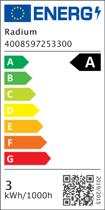 Energielabel - LED Essence+ Classic A, dépolie, RL-A40 HE 827/F/E27