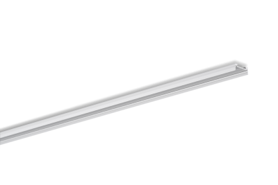 Surface-mount aluminium profile for 2 LED-strips, U-Profile flat MEDIUM, Length 2m