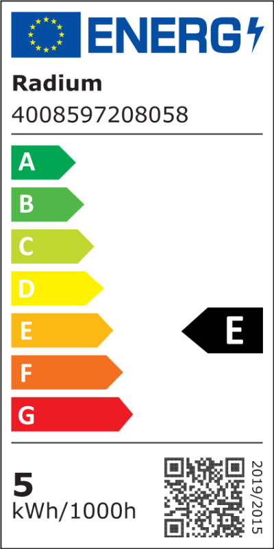 Energielabel - Flamme LED Essence, dépolie, RL-C40 827/F/E14